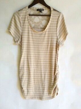 Lena 22 24 Yellow Striped Long Top